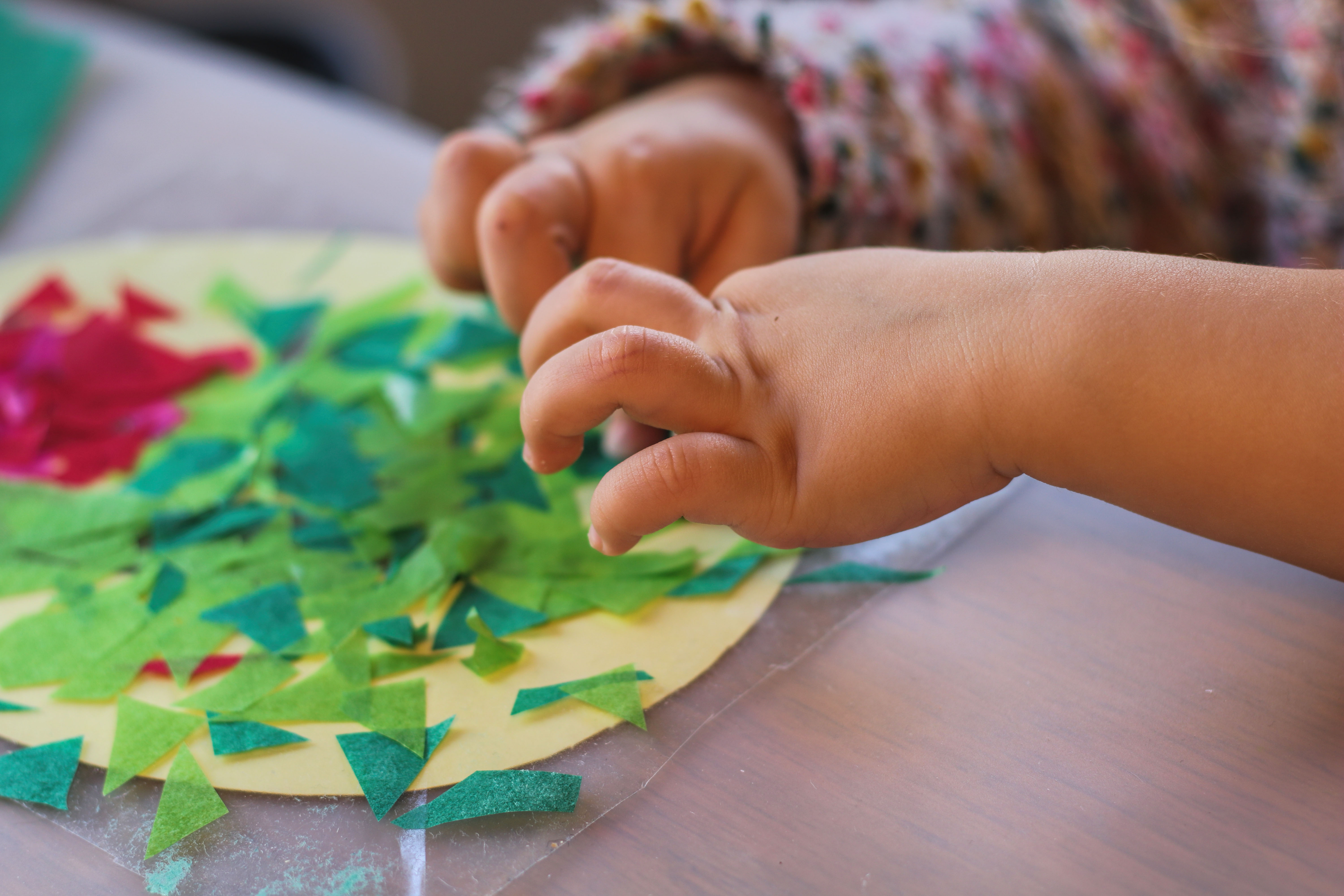 Fensterbild Transparentpapier  Kleinkind U3 Ostern einfach 1 Jahr 2 Jahre 3 Jahre