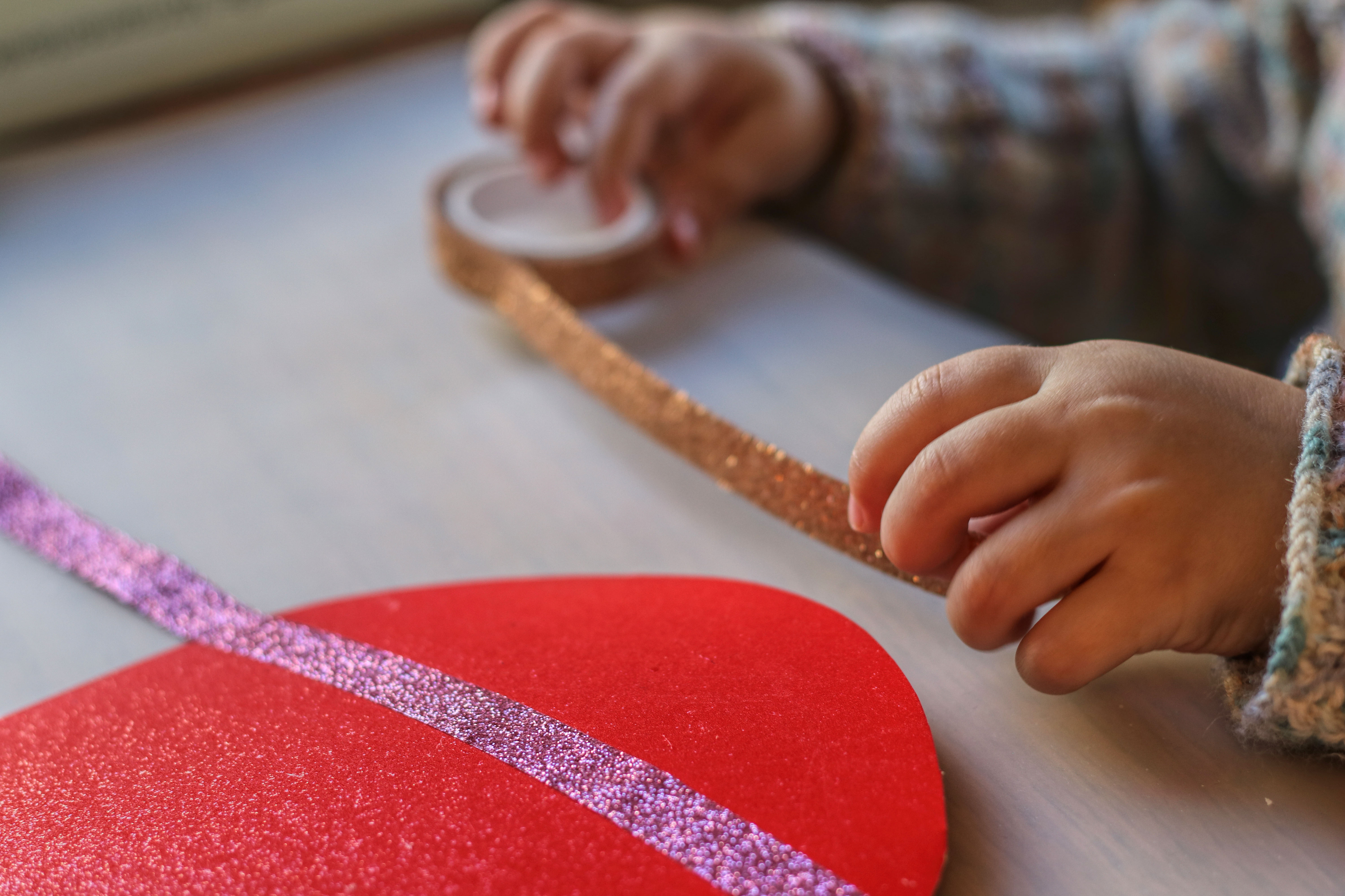 Osterei basteln Ostern Kleinkind u3 1 Jahr 2 Jahre Washi-Tape