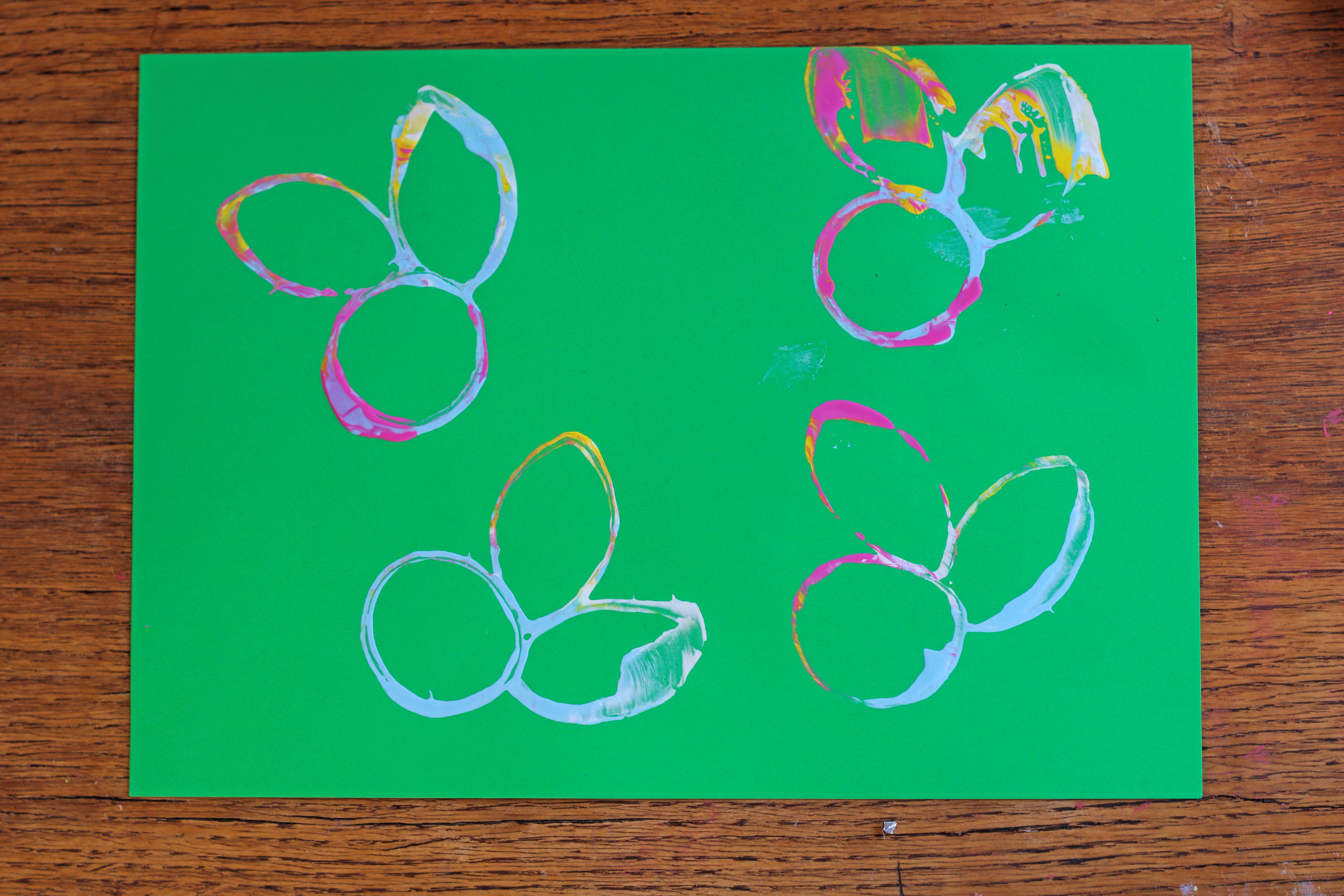 Toilettenpapierrolle Ostern basteln Kleinkinder